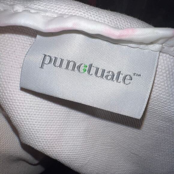 Punctuate for Barnes & Noble striped braided summer cottage open tote 15x18 - Picture 9 of 9